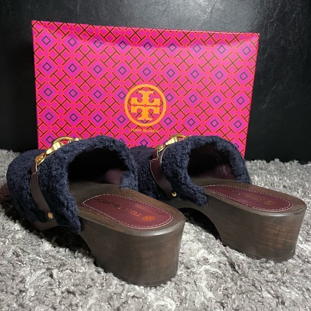 NIB Tory Burch Jessa Shearling Clog NWT - image 7